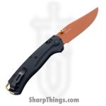 Benchmade - 15536CR-2501 - Taggedout - Folding Knife - S45VN Copper Suede Clip Point - G10 - Black - Image 2