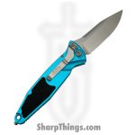 Microtech - 160A-11TQ - Socom Elite - Automatic Knife - M390, 204P, Elmax, or XHP Stonewash Clip Point P/S - Aluminum - Turquoise - Image 2