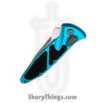 Microtech - 160A-11TQ - Socom Elite - Automatic Knife - M390, 204P, Elmax, or XHP Stonewash Clip Point P/S - Aluminum - Turquoise - Image 3