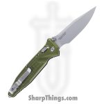 Microtech - 160RL-10FROD - Socom - Folding Knife - M390MK Stonewash Spear Point - Frag Aluminum - OD Green - Image 2