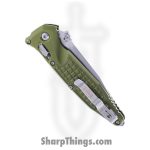 Microtech - 160RL-10FROD - Socom - Folding Knife - M390MK Stonewash Spear Point - Frag Aluminum - OD Green - Image 4