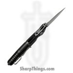 Microtech - 160RL-10FR - Socom - Folding Knife - M390MK Stonewash Clip Point - Frag Aluminum - Black - Image 5