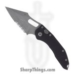 Microtech - 169-11 AP - Stitch - Automatic Knife - M390 Apocalyptic Spear Point P/S - Aluminum - Black