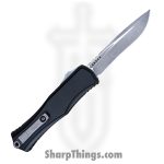 Microtech - 1705-10 AP - Hera II - OTF Auto - M390 Apocalyptic Drop Point - Aluminum - Black - Image 2