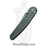ProTech - 2026.Avalon.Custom.003 - Avalon - Folding Knife - Chad Nichols Boomerang Damascus Drop Point - Knurled Aluminum - Green - Image 4