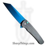 ProTech - 2026.Malibu.Custom.002 - Malibu - Folding Knife - CPM MagnaCut Sapphire Blue Reverse Tanto - "Tread" 17-4 Steel - Stonewash