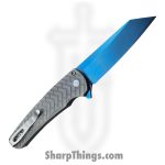 ProTech - 2026.Malibu.Custom.002 - Malibu - Folding Knife - CPM MagnaCut Sapphire Blue Reverse Tanto - "Tread" 17-4 Steel - Stonewash - Image 2