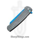 ProTech - 2026.Malibu.Custom.002 - Malibu - Folding Knife - CPM MagnaCut Sapphire Blue Reverse Tanto - "Tread" 17-4 Steel - Stonewash - Image 4