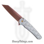 ProTech - 2026.Malibu.Custom.003 - Malibu - Folding Knife - CPM MagnaCut Copper Rose Reverse Tanto - "Nexus" 17-4 Steel - Satin/Tumbled