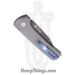 ProTech - 2026.Scapegoat.Custom.004 - Scapegoat - Automatic Knife - Vegas Forge Ladder Damascus Clip Point - 17-4 Steel - Stonewash/Blasted - Image 4