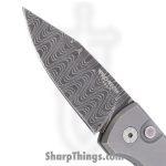 ProTech - 2026.Scapegoat.Custom.004 - Scapegoat - Automatic Knife - Vegas Forge Ladder Damascus Clip Point - 17-4 Steel - Stonewash/Blasted - Image 5