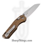 Microtech - 210M-10FRTA - MSI Mini Ram - Folding Knife - M390MK Stonewash Sheepsfoot - Aluminum - Tan - Image 2