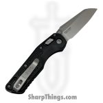 Microtech - 210M-10FR - MSI Mini - Folding Knife - M390MK Stonewash Sheepsfoot - Frag Aluminum - Black - Image 2