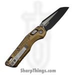 Microtech - 210M-1FRTA - MSI Mini Ram - Folding Knife - M390MK Coated Wharncliffe - Aluminum - Tan - Image 2