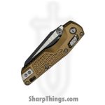 Microtech - 210M-1FRTA - MSI Mini Ram - Folding Knife - M390MK Coated Wharncliffe - Aluminum - Tan - Image 3