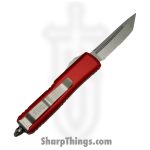 Microtech - 233-11RD - UTX-85 - OTF Auto - M390 Stonewash Tanto - Aluminum - Red - Image 2