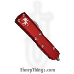 Microtech - 233-11RD - UTX-85 - OTF Auto - M390 Stonewash Tanto - Aluminum - Red - Image 3