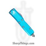 Microtech - 233-5TQ - UTX-85 - OTF Auto - M390 Satin Tanto P/S - Aluminum - Turquoise - Image 3