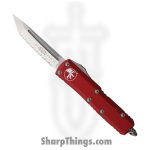 Microtech - 233-6RD - UTX-85 - OTF Auto - M390 Satin Tanto F/S - Aluminum - Red