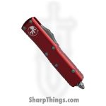 Microtech - 233-6RD - UTX-85 - OTF Auto - M390 Satin Tanto F/S - Aluminum - Red - Image 2
