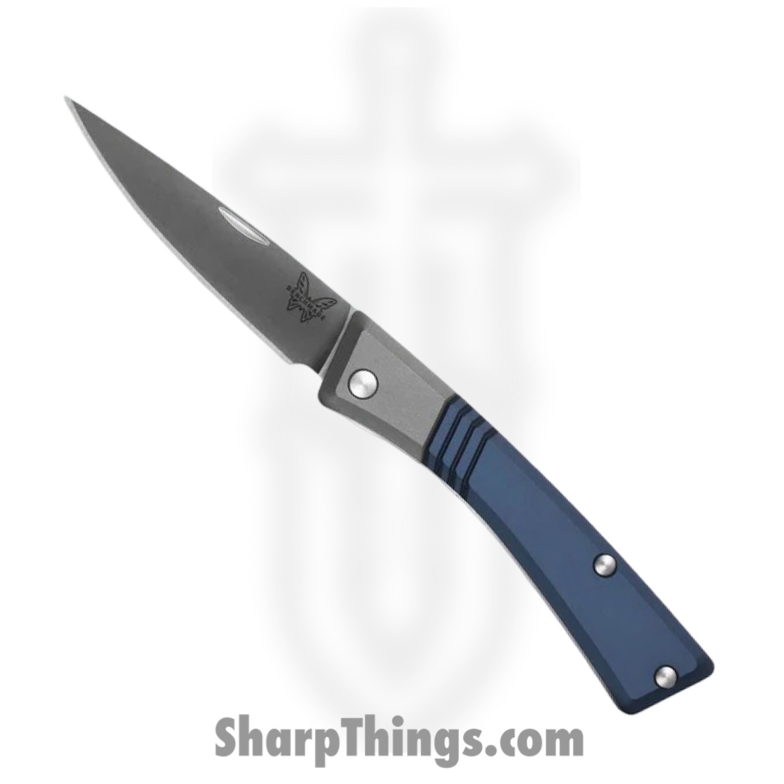 315_1.png Benchmade - 315 - Successor - Folding Knife - M390 Satin Drop Point - 6061-T6 Aluminum - Crater Blue - Image 1
