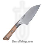 Microtech - 3300B-10CE - 4.2" Santoku - Fixed Blade Knife - M390MK Stonewash Santoku - G10 - Coyote Tan - Image 2