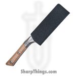 Microtech - 3300B-10CE - 4.2" Santoku - Fixed Blade Knife - M390MK Stonewash Santoku - G10 - Coyote Tan - Image 4