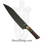 Microtech - 3400B-1DLCLWCFS - 6" Utility Knife SS - Fixed Blade Knife - M390MK Coated Wharncliffe - Livewire Carbon Fiber|Titanium - Brown|Bronze