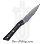 Microtech - 3500-10BK - 3.5" Paring Knife - Fixed Blade Knife - M390MK Stonewash Paring - G10 - Black - Image 2