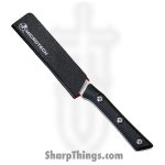Microtech - 3500-10BK - 3.5" Paring Knife - Fixed Blade Knife - M390MK Stonewash Paring - G10 - Black - Image 3