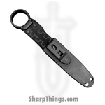 Elishewitz Studio - BB-FS-BKG10 - Black Box - Knife Other - 20CV Coated Dagger Serrated - 7075 Aluminum, G10 Scales - Black - Image 4