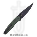 ProTech - BST26.Avalon.1 - Avalon - Folding Knife - CPM MagnaCut Coated Drop Point - Knurled Aluminum - Green - Image 2