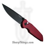 ProTech - BST26.INT.2 - TR-3 Integrity - Folding Knife - CPM MagnaCut Coated Spear Point - "Relic" Aluminum - Red