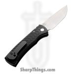 ProTech - BST26.Redencion.1 - Redencion - Automatic Knife - S35VN Stonewash Tanto - "Tread" Aluminum - Black - Image 2