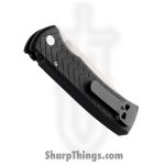 ProTech - BST26.Redencion.1 - Redencion - Automatic Knife - S35VN Stonewash Tanto - "Tread" Aluminum - Black - Image 4