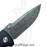 Defiant 7 - D7-TALOS-DAM - Talos - Folding Knife - Nichols Black Boomerang Damascus Drop Point - Titanium - Black - Image 7