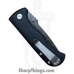 Defiant 7 - D7-TALOS-DAM - Talos - Folding Knife - Nichols Black Boomerang Damascus Drop Point - Titanium - Black - Image 4