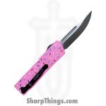 Atomic Knives - DT01SPD-DPSA - UltraLite ATOMIC - OTF Auto - D2 Satin Drop Point - Aluminum - Pk Donut - Image 2