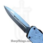 Atomic Knives - DT01SWC-DESA - UltraLite ATOMIC - OTF Auto - D2 Satin Dagger - Aluminum - White Camo - Image 7