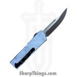 Atomic Knives - DT01SWC-DPSA - UltraLite ATOMIC - OTF Auto - D2 Satin Drop Point - Aluminum - White Camo - Image 2