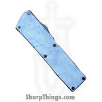 Atomic Knives - DT01SWC-DPSA - UltraLite ATOMIC - OTF Auto - D2 Satin Drop Point - Aluminum - White Camo - Image 6