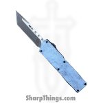Atomic Knives - DT01SWC-TNSA - UltraLite ATOMIC - OTF Auto - D2 Satin Tanto - Aluminum - White Camo