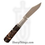 Jack Wolf Knives - GW-BAR-02-KIR-GODDESS - Gateway Barlow - Folding Knife - 14C28N Satin Clip Point - Kirinite Goddess - Black Copper - Image 2