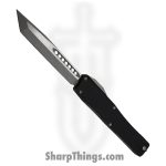 Heretic Knives - H015-5A - NYX - OTF Auto - CPM MagnaCut Battleworn Tanto - Aluminum - Black