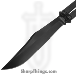 Squid Industries - KRIBBK - Krake Raken V3 - Balisong - AEB-L Coated Bowie - 7075-T6511 Aluminum - Inked Black - Image 4