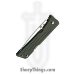 1881 Knife Works - MMS003 - Route66 - Folding Knife - S45VN Tumbled Drop Point - G10 - OD Green - Image 4