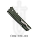 1881 Knife Works - MMS003 - Route66 - Folding Knife - S45VN Tumbled Drop Point - G10 - OD Green - Image 5