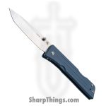 1881 Knife Works - MMS004 - Route66 - Folding Knife - S45VN Tumbled Tanto - G10 - Denim Blue