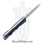 1881 Knife Works - MMS004 - Route66 - Folding Knife - S45VN Tumbled Tanto - G10 - Denim Blue - Image 3