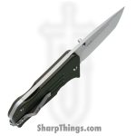 1881 Knife Works - MMS014 - Lombard - Folding Knife - S45VN Tumbled Tanto - G10 - OD Green - Image 3